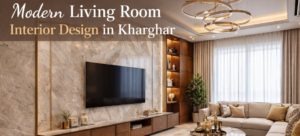 Modern Living Room Interior Design in Kharghar