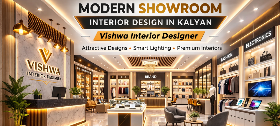 Modern Showroom Interior Design in Kalyan