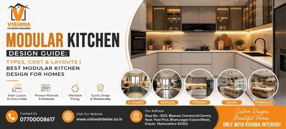 Best Modular Kitchen Design for Homes | Vishwa Interior Designer