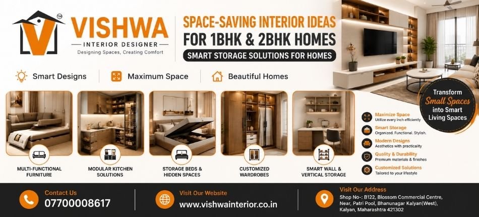 Smart Storage Solutions for Homes | Vishwa Interior Designer