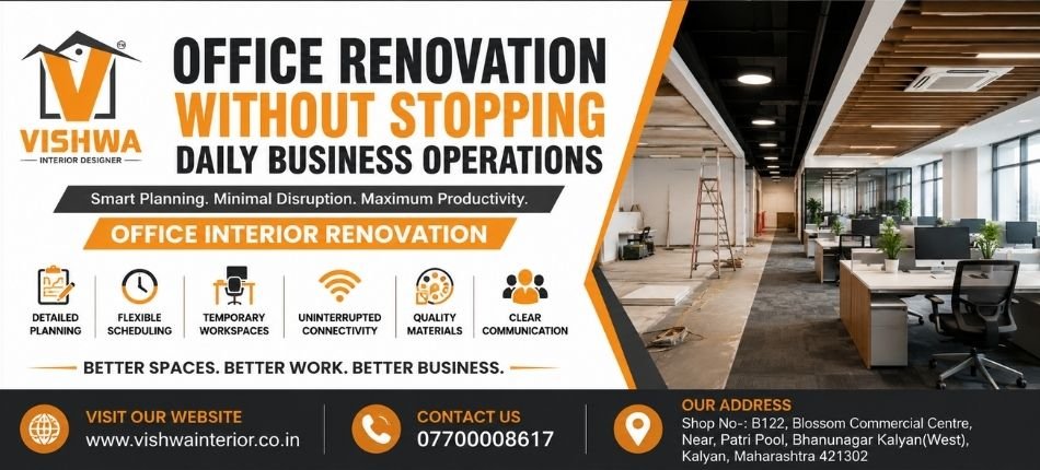 Office Interior Renovation | Vishwa INterior Designer